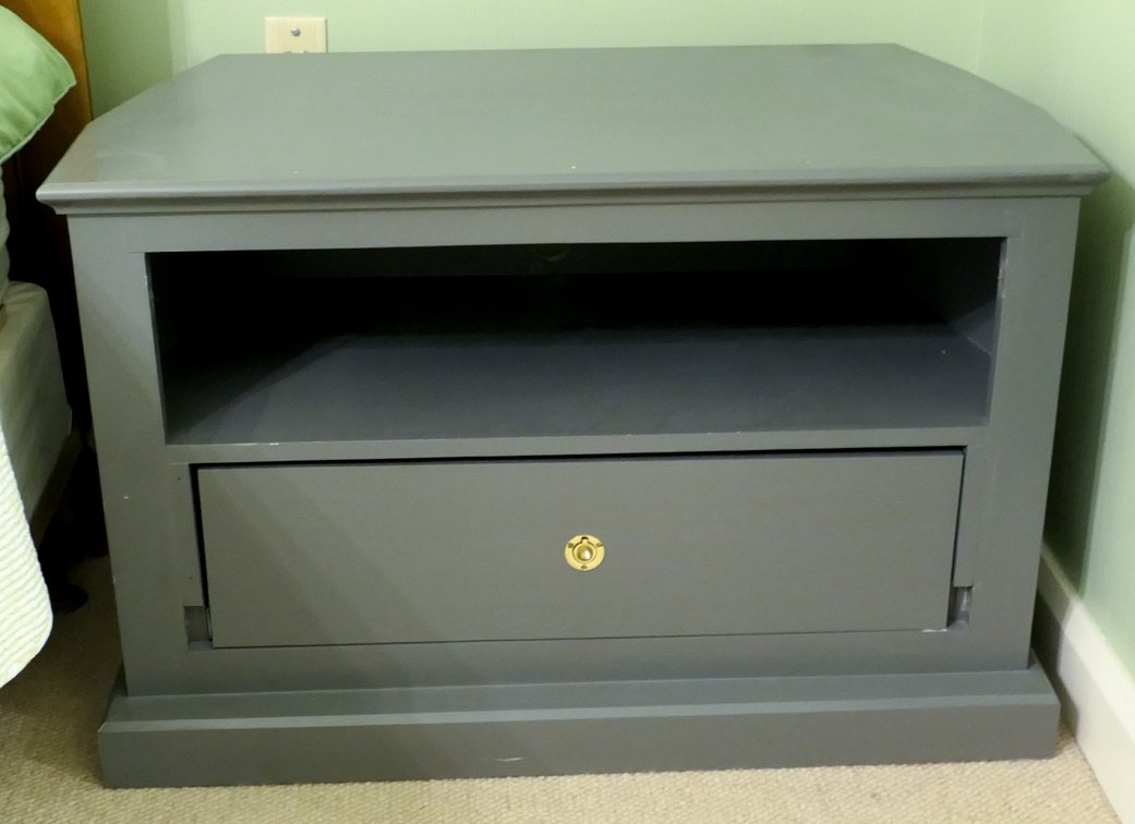 Dark Gray Bedside Storage Unit