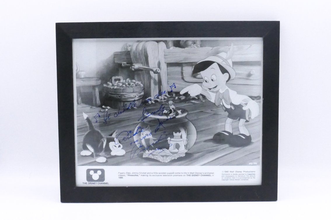 The Voice of Pinocchio Signed Picture