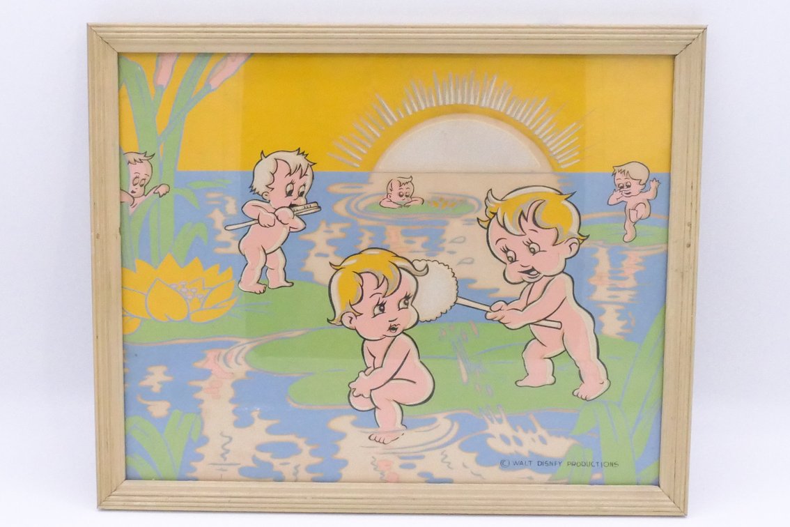 Framed Walt Disney Water Babies Print