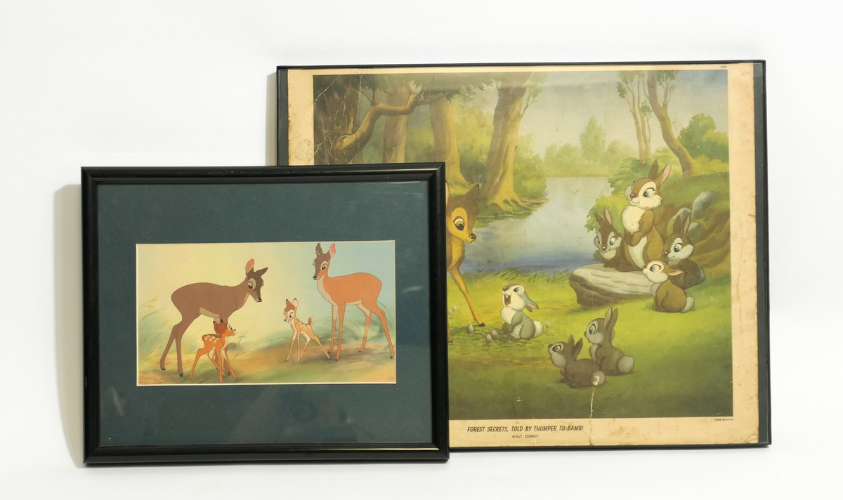 Framed Bambi Artwork