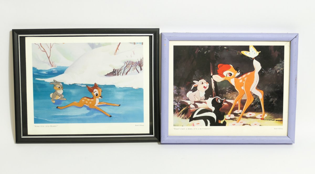 Two Disney Bambi Prints