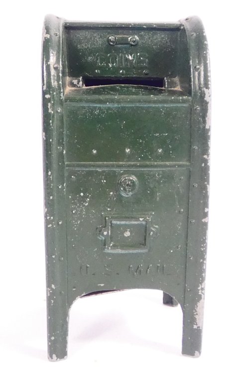 Cast Iron U.S. Mailbox Coin Bank
