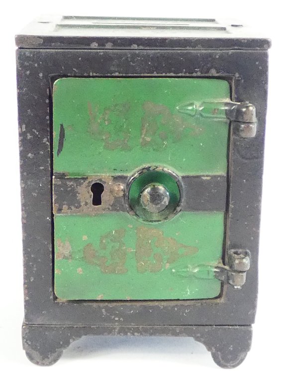 Antique J.E. Stevens Coin Safe