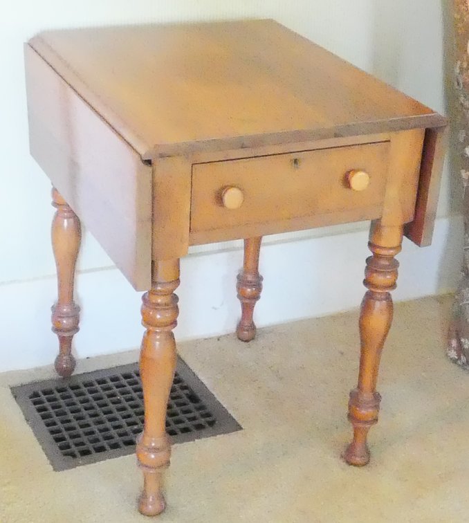 Solid Cherry Drop Leaf Side Table