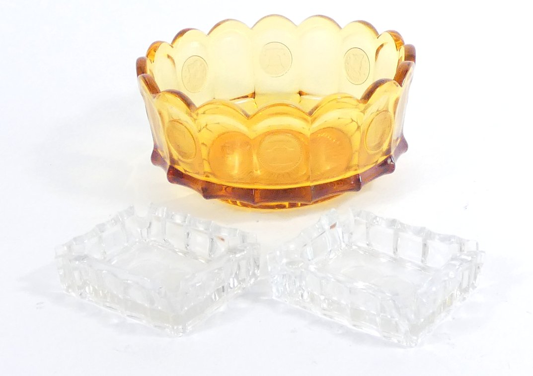Fostoria Coin Glass Pieces