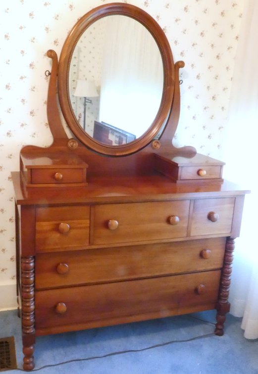 Two Piece Solid Cherry Dresser