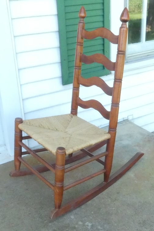 Solid Cherry Ladderback Rocker