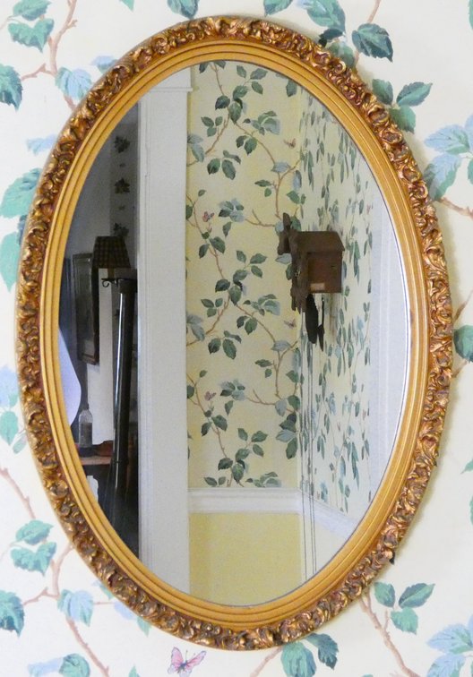 Gold Tone Wall Mirror