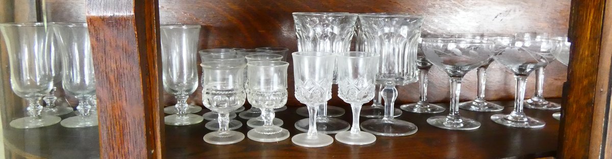 Shelf of Glassware