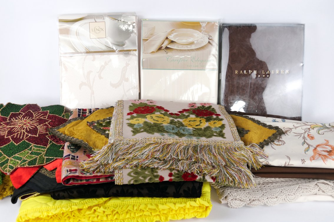 Shelf of Table Linens