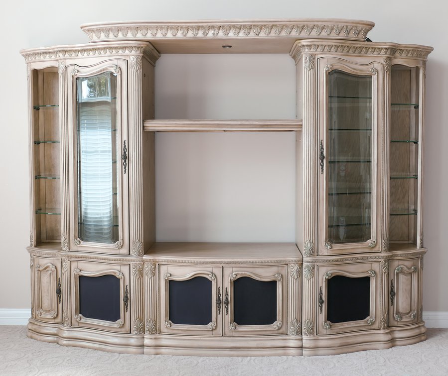 Michael Amini Aico Old Baroque World Style Entertainment Center
