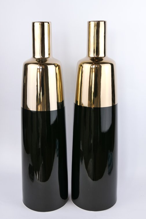 Pair of Z Gallerie Two Tone Vases