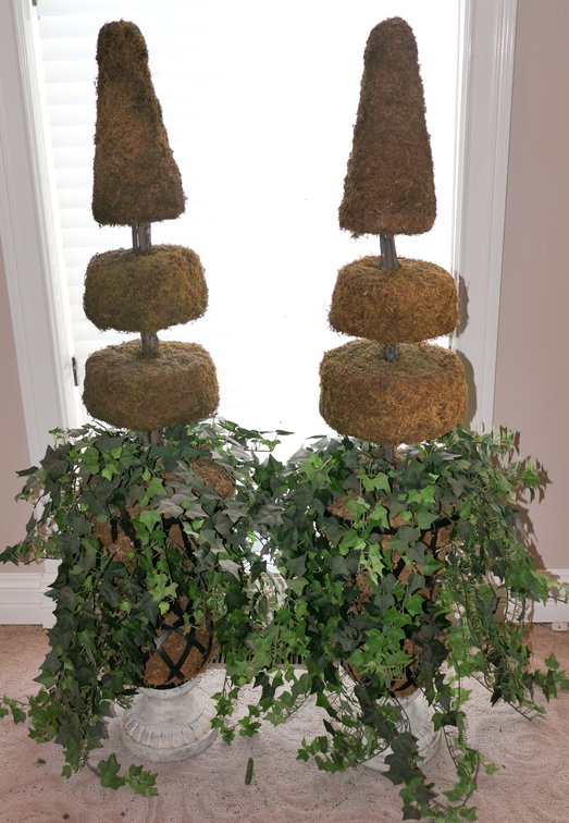 Faux Topiary Trees
