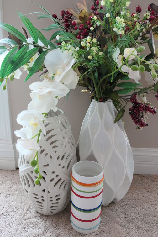 Modern White Ceramic Vases