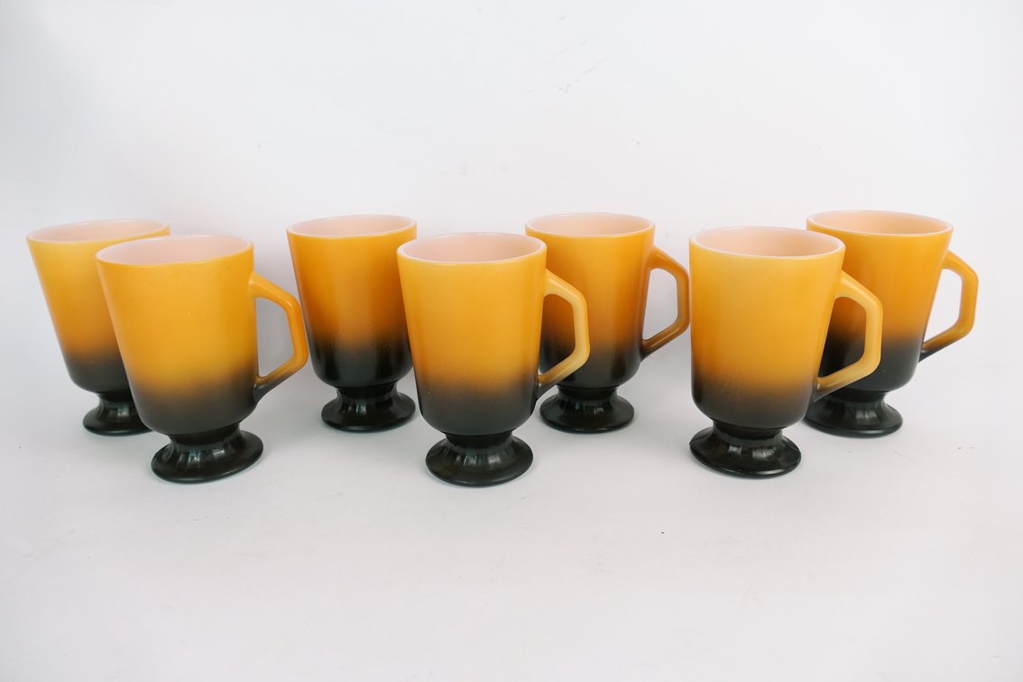 Anchor Hocking Fire King Two Tone Mugs