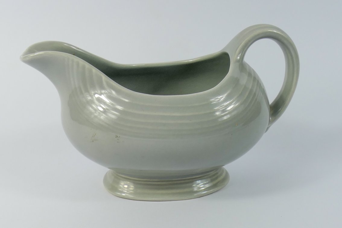 Vintage Fiestaware Gray Footed Gravy Boat
