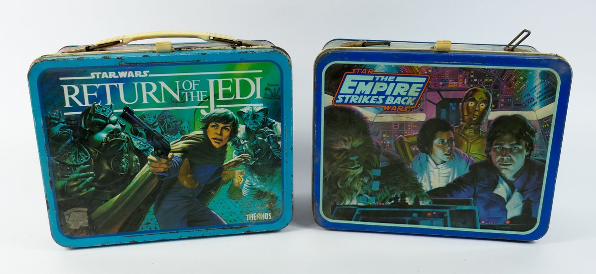 Two 1980"s Star Wars Metal Lunch Boxes