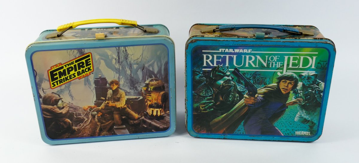 Two 1980"s Star Wars Metal Lunch Boxes