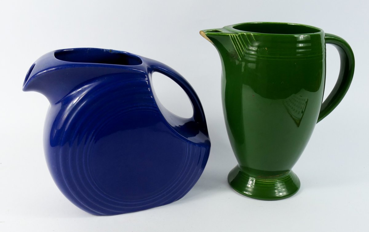 Vintage Fiestaware Pitcher and Coffee Carafe