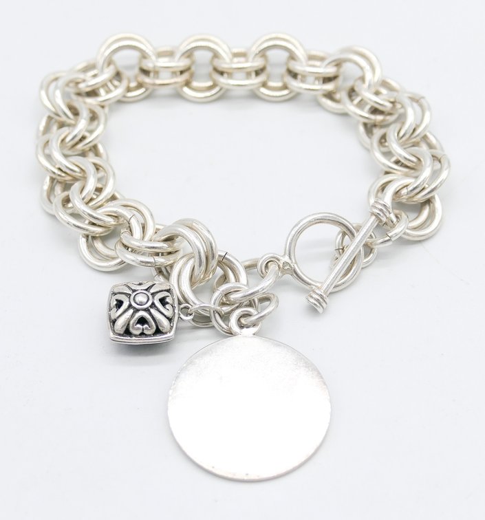 Sterling Silver Double Link Bracelet
