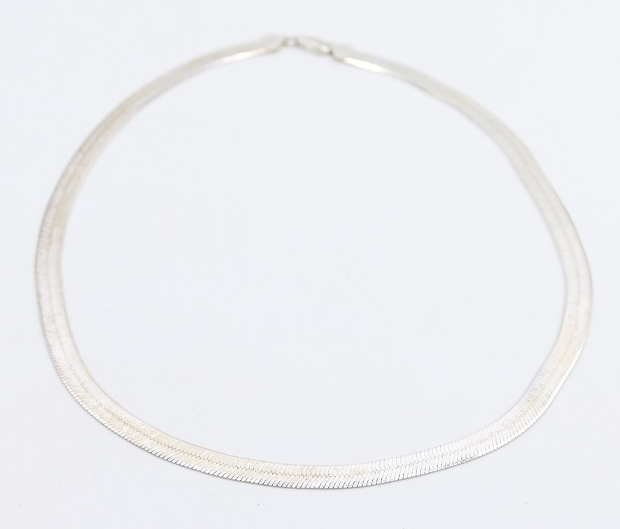 Two Italian Sterling Silver Chains