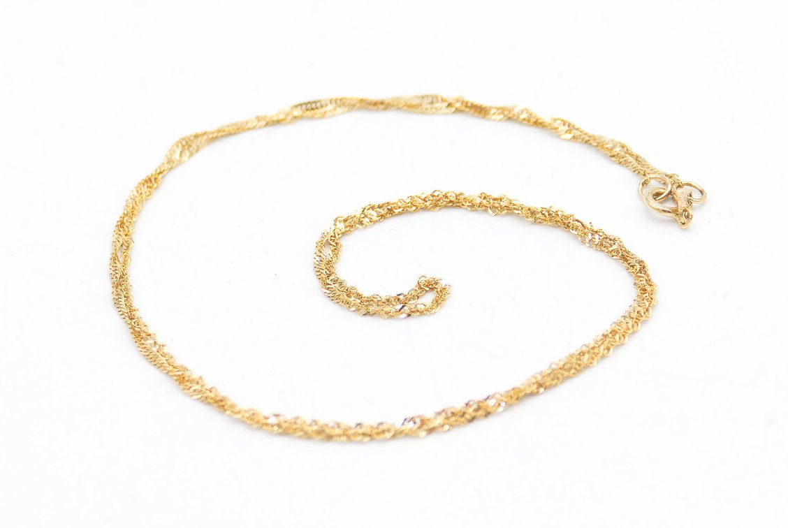 14K Gold Twisted Rope Necklace