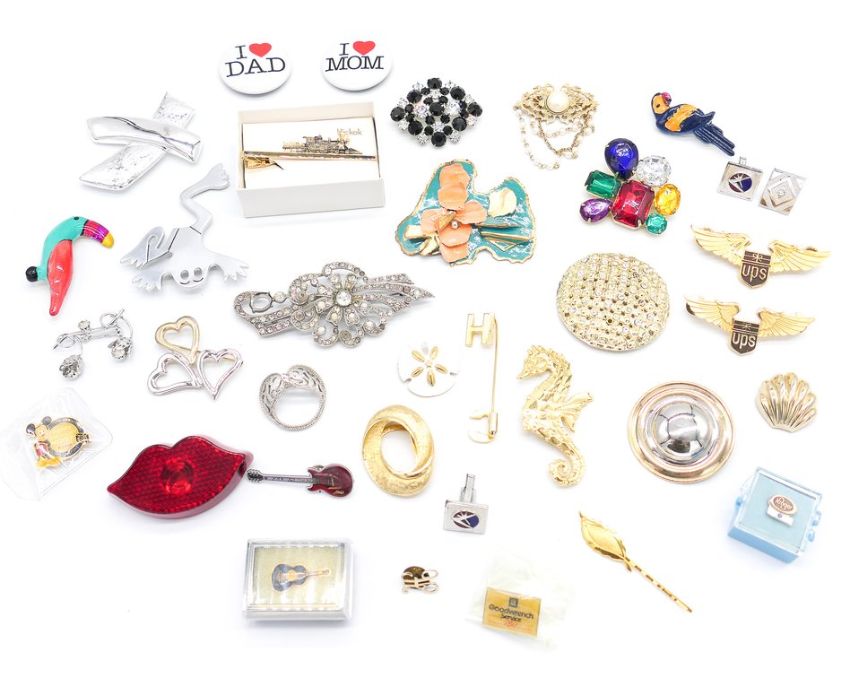 Assortment of Clips and Brooches