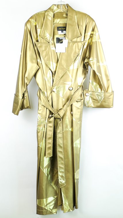 Vintage 1980's Gold Metallic Coat by Designer Josef Sagdic NWT