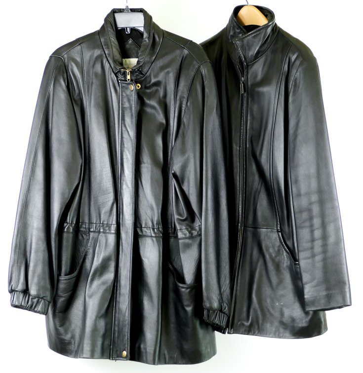 Two Genuine Leather Coats