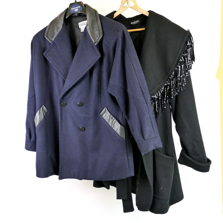 Vintage Wool and Leather Coats