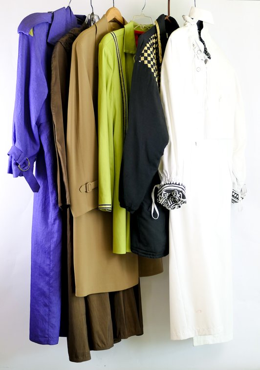Six Vintage Trench Coats
