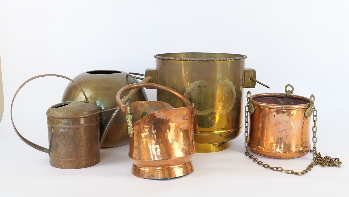 Various Brass and Copper Outdoor Accessories