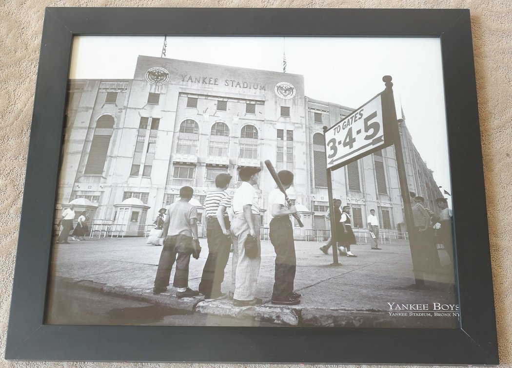 Yankee Stadium Black and White Framed Photo