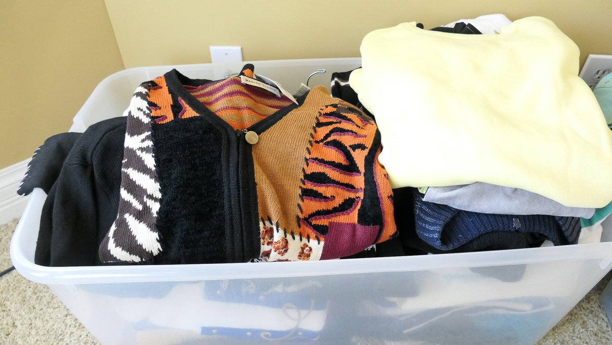 Tote of Various Clothing