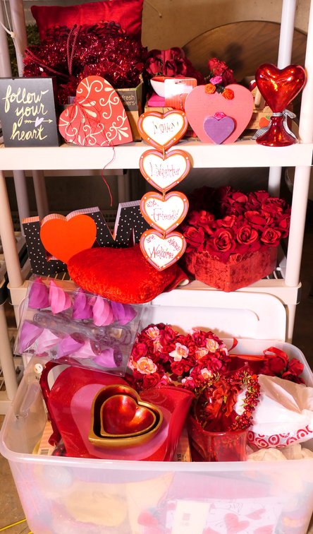 Assortment of Valentine’s Day Decor and Accessories
