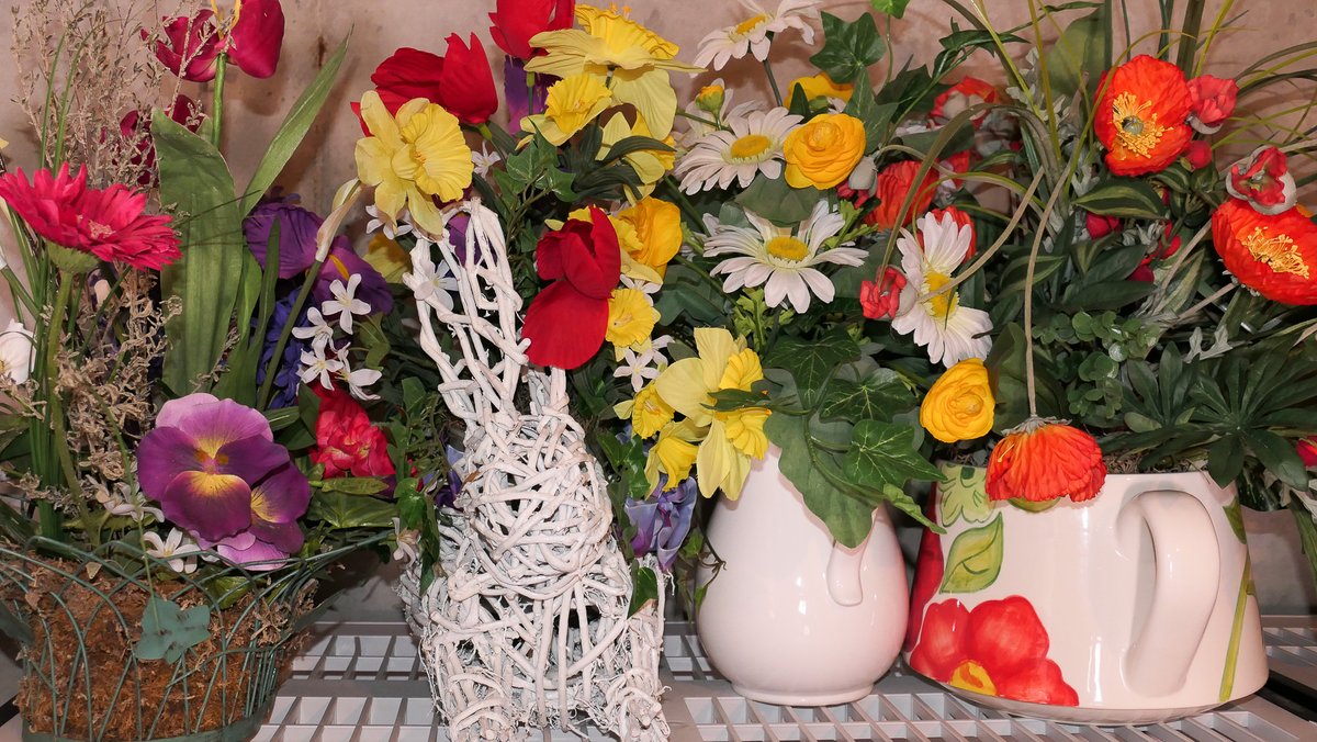Four Various Springtime Floral Arrangements