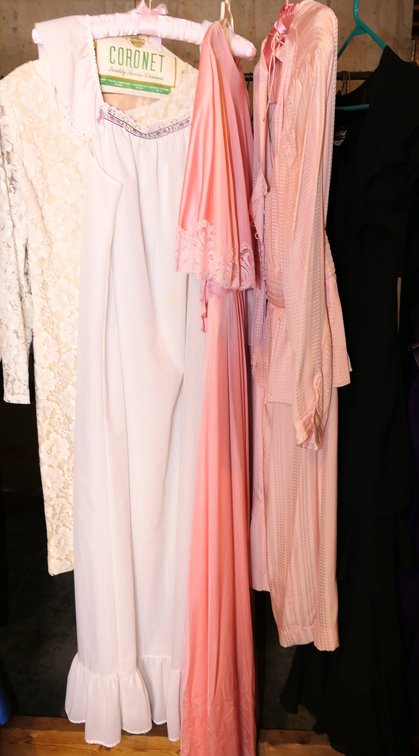 Five Various Vintage Ladies Dresses and Nightgowns
