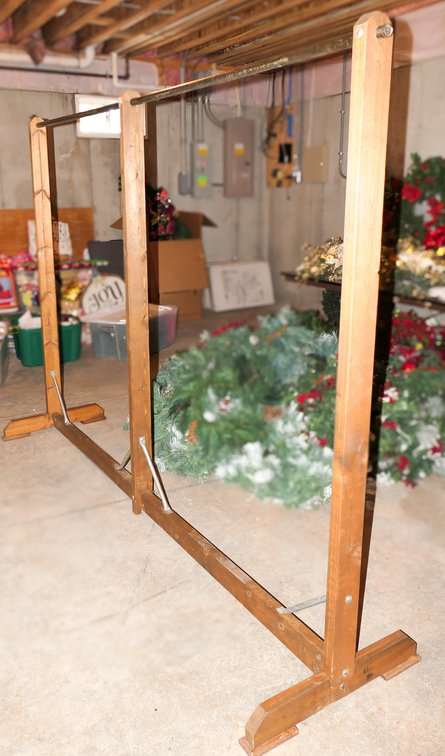 Wooden Clothes Rack