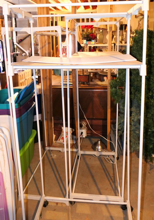 Three Metal Clothing Racks