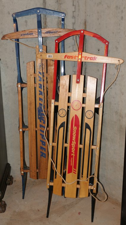 Vintage Wooden Sleds