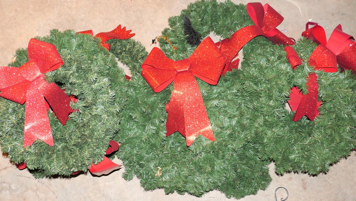 Lot of Christmas Wreaths