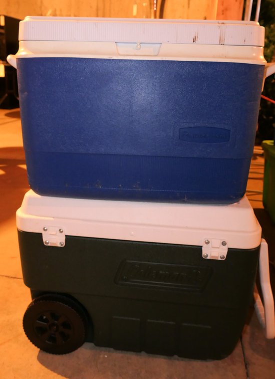 Two Cooler Ice Chests