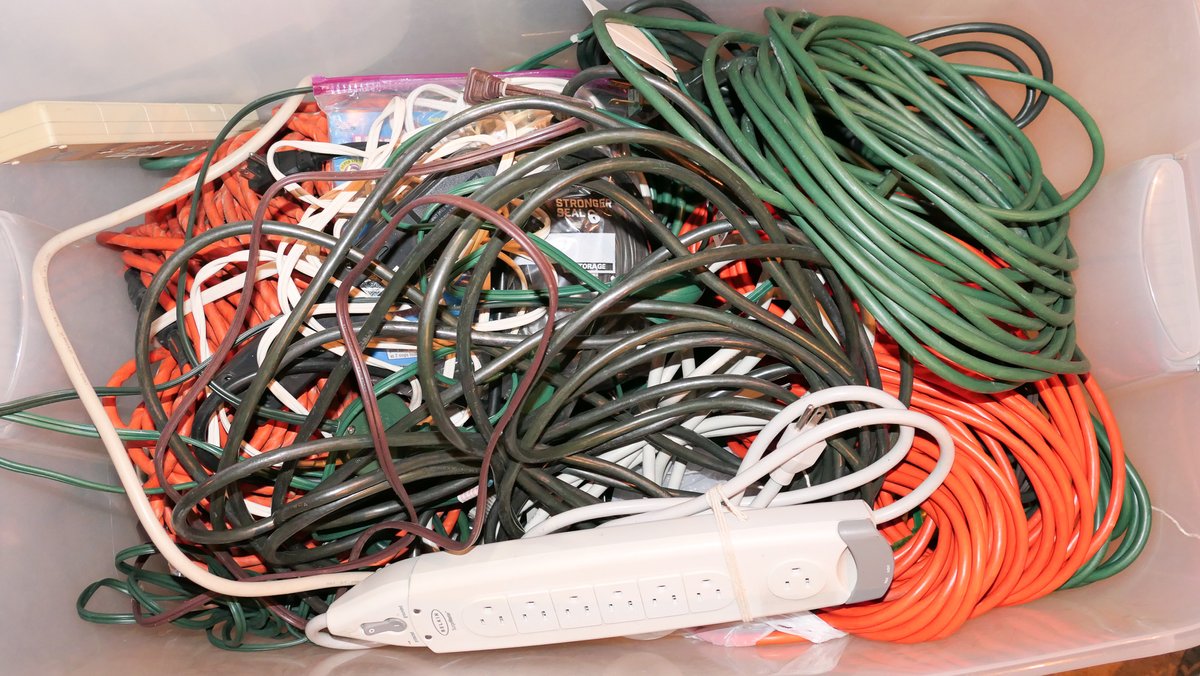 Tote of Extension Cords