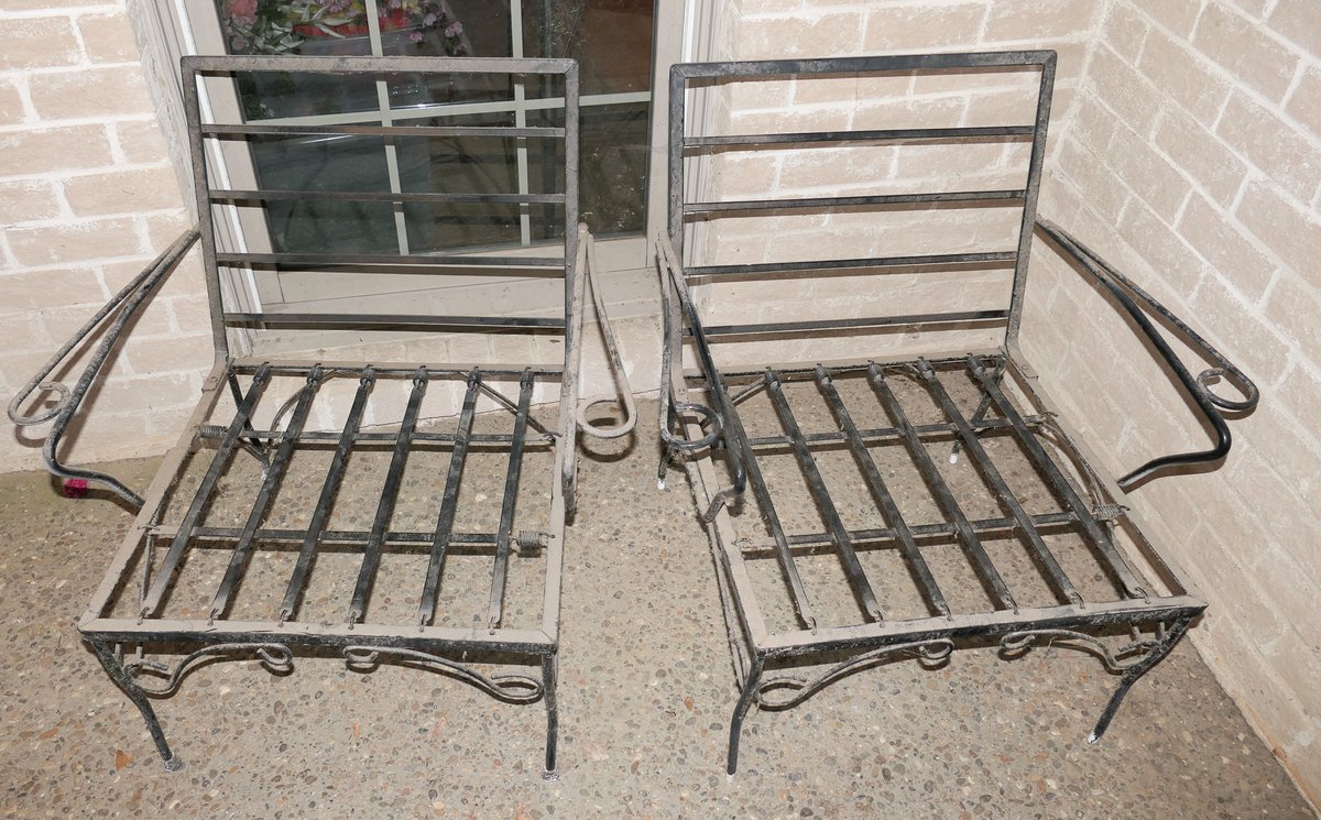 Wrought Iron Patio Lounge Chairs
