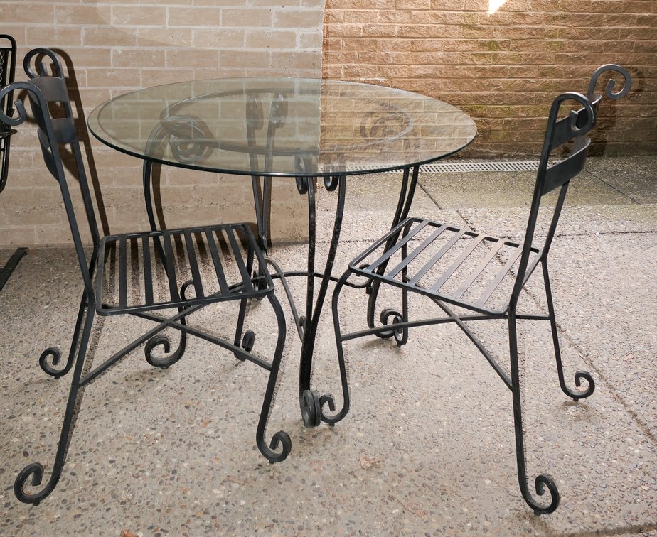 Wrought Iron Patio Table and Chairs