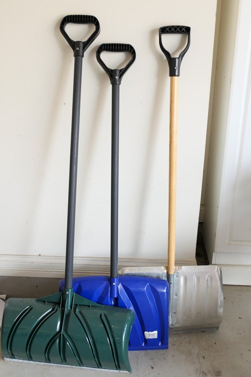 Three Snow Shovels
