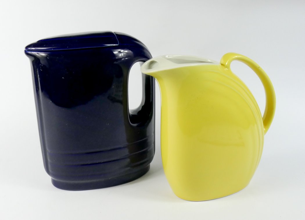 Two Hall China Water Pitchers