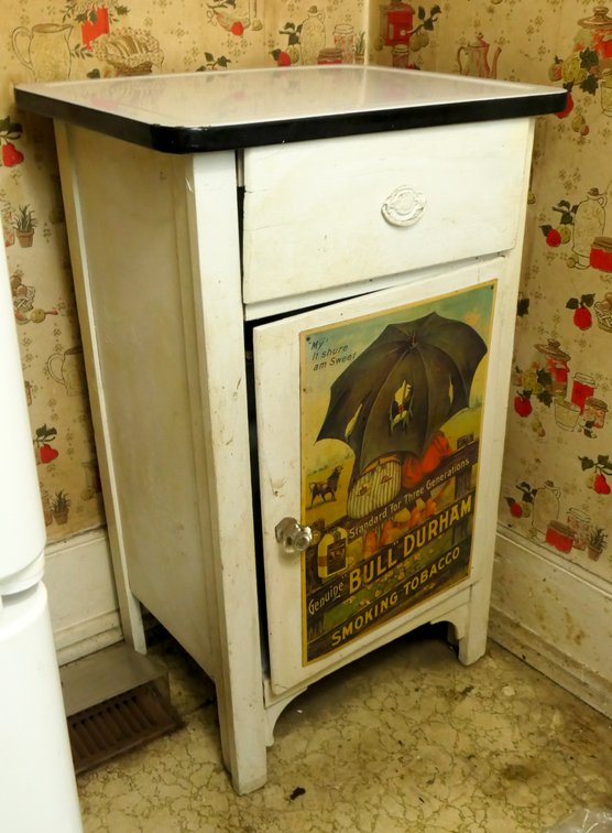 Enamel Top Side Cabinet