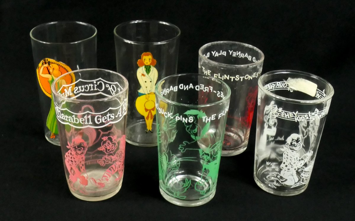 Six Novelty Glasses
