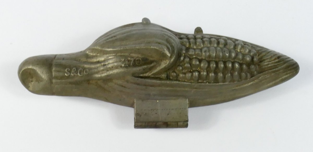 Schall and Co. No. 270 Pewter Ear of Corn Ice Cream Mold